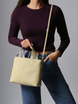 Handtas Sculpted Calvin klein jeans Geel sculpted 4K3111G-vue-porte